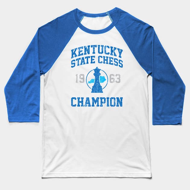 1963 Kentucky State Chess Champion (Variant) Baseball T-Shirt by huckblade